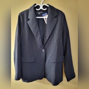 French Connection Black Blazer Jacket, Large
